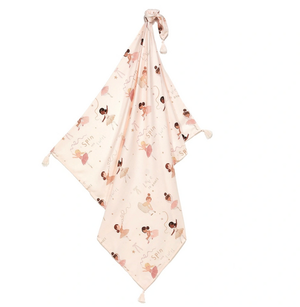 Bamboo Swaddle with Tassels 100x120