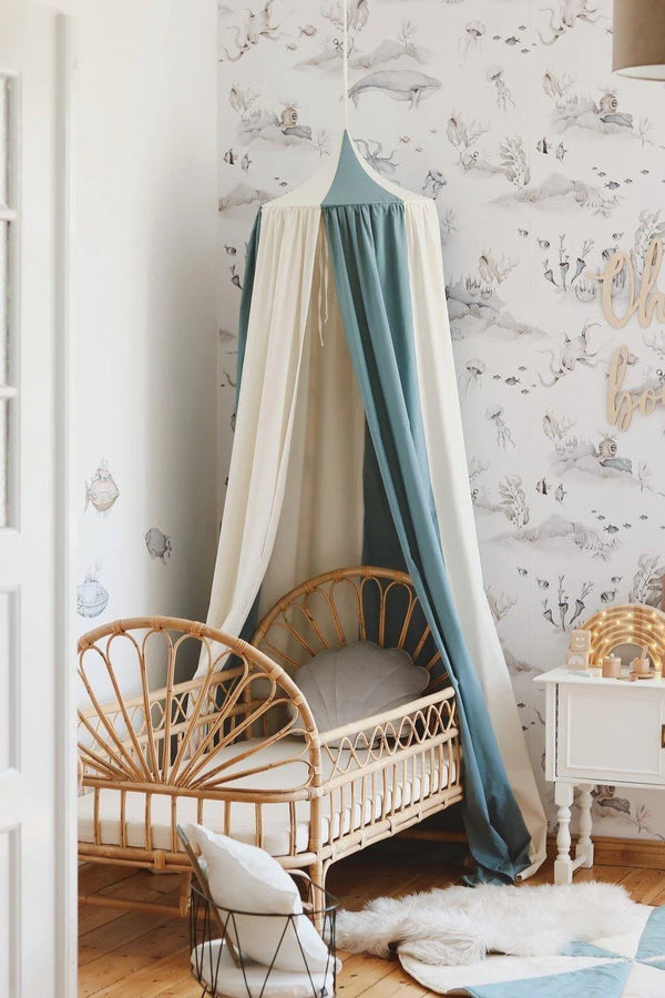 Circus Hanging Bed Canopy “Blue Circus”